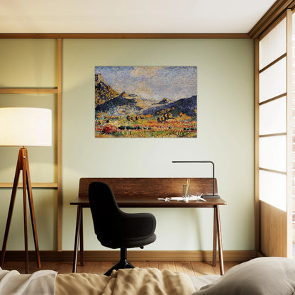 Les Petits, Montagnes Mauresques - Henri-Edmond Cross Brushed Aluminum Print - 70x100 cm / 28x40 inches | Henri-Edmond Cross Aluminum Print | Henri-Edmond Cross Prints