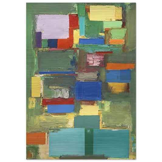 Morning Mist - Hans Hofmann Brushed Aluminum Print - 70x100 cm / 28x40 inches | Hans Hofmann Aluminum Print | Hans Hofmann Prints
