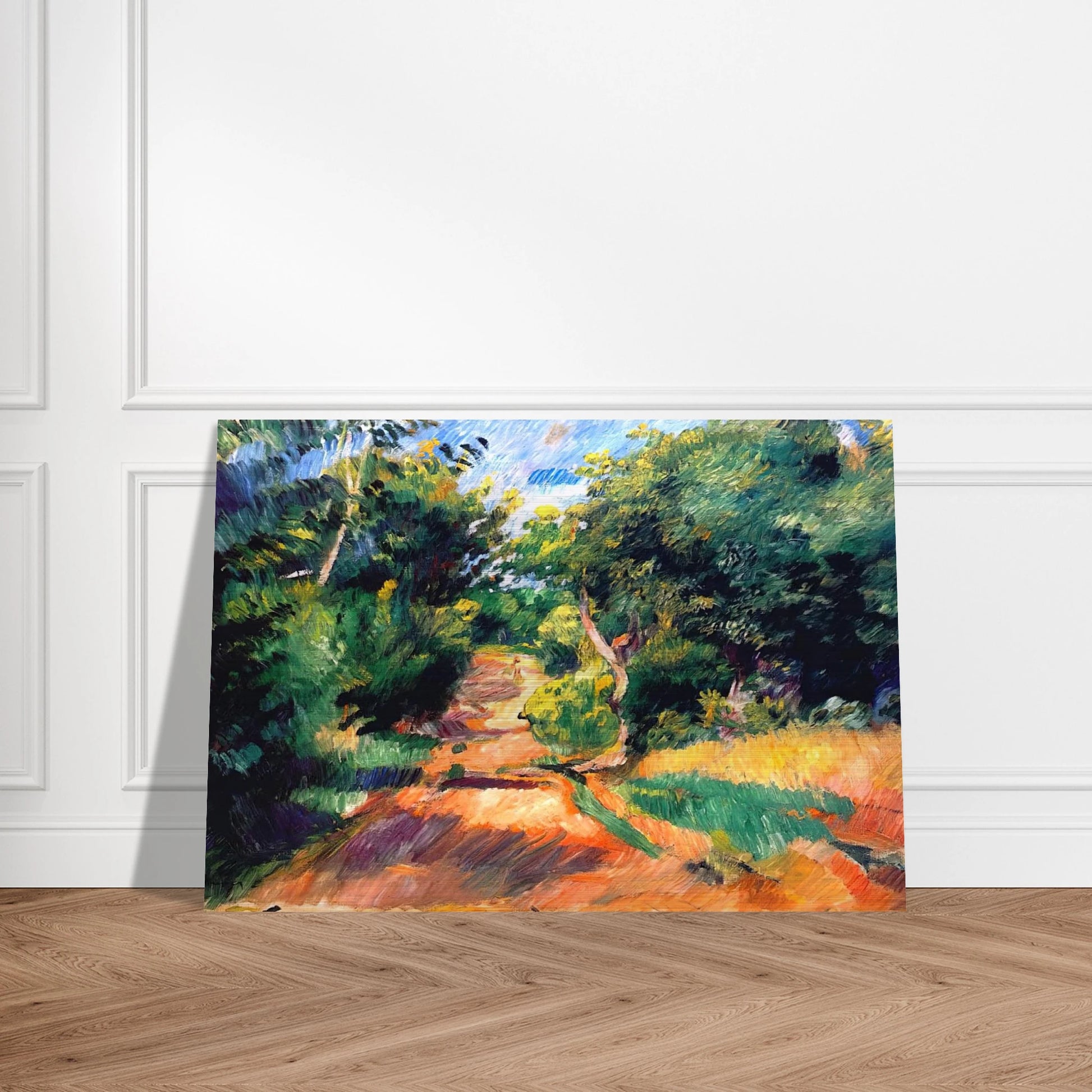 Landscape Near Varengeville - Pierre-Auguste Renoir Brushed Aluminum Print - 70x100 cm / 28x40 inches | Pierre-Auguste Renoir Aluminum Print | Pierre-Auguste Renoir Prints