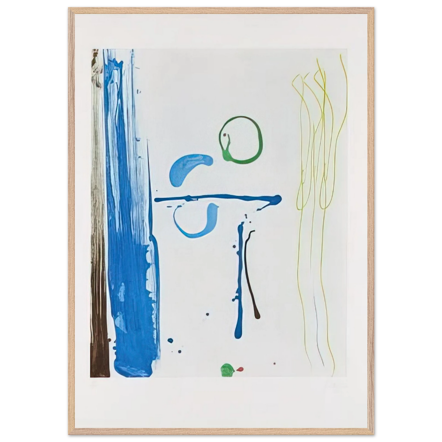 Helen Frankenthaler - Sunshine After Rain - 1987 Wall art - A3 (29.7 x 42  cm) - Premium Wooden Framed Poster With Fine Art Paper-canvas - Black frame