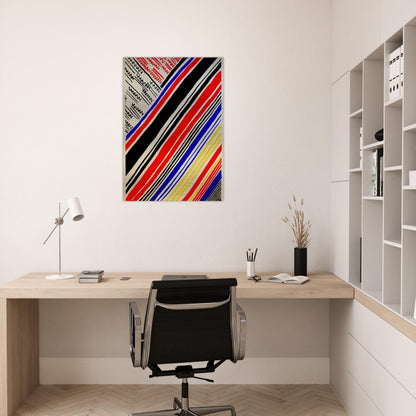 COMPOSITION 11 - Sonia Delaunay Brushed Aluminum Print - 70x100 cm / 28x40 inches | Sonia Delaunay Aluminum Print | Sonia Delaunay Prints