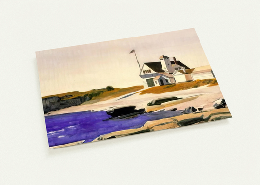 Coast Guard Station, Two Lights, Maine By Edward Hopper Pack of 10 Post Cards | Edward Hopper Post Cards | A6 (10.5 x 14.8 cm) - 4.1 x 5.8 inches