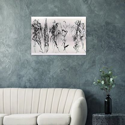 Summer Scroll #8 Five Kinds of Hydra Trees - 1986 - Brice Marden Brushed Aluminum Print - 70x100 cm / 28x40 inches | Brice Marden Aluminum Print | Brice Marden Prints