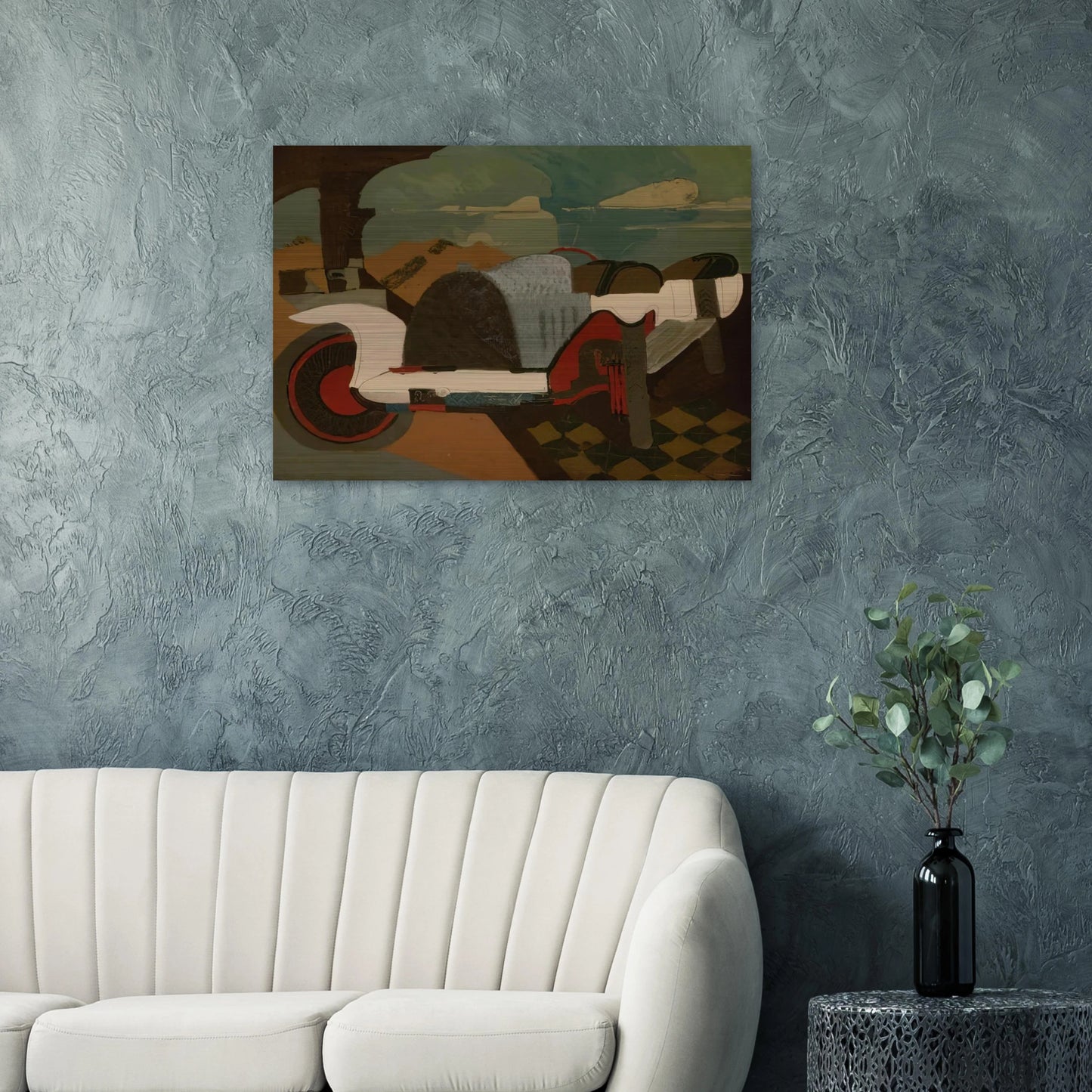 La Bugatti - 1925 - Charles Lapicque Brushed Aluminum Print - 70x100 cm / 28x40 inches | Charles Lapicque Aluminum Print | Charles Lapicque Prints