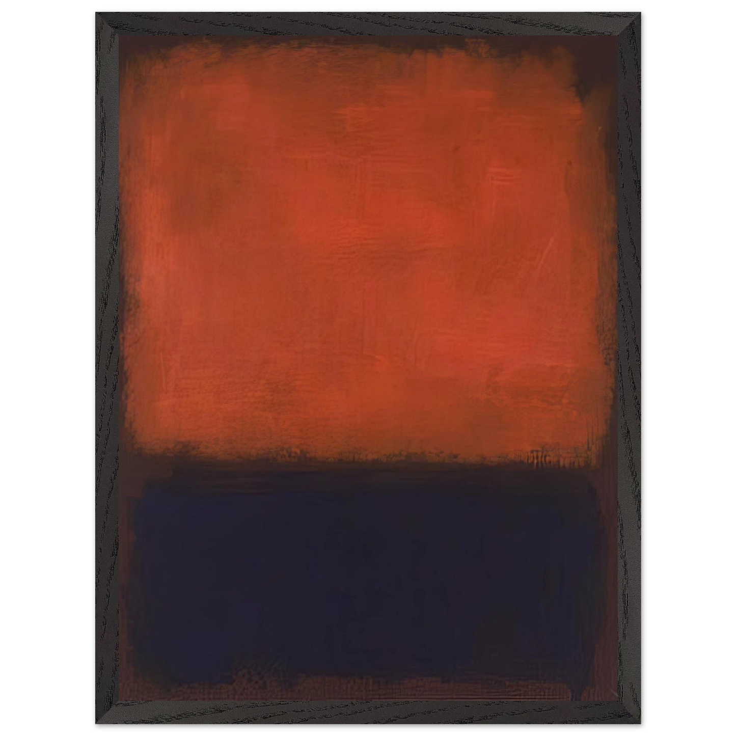 Mark Rothko - No. 14 - 1960 Wall Art - 60x80 cm / 24x32 inches - Premium Wooden Framed Poster With Fine Art Paper-canvas - White frame