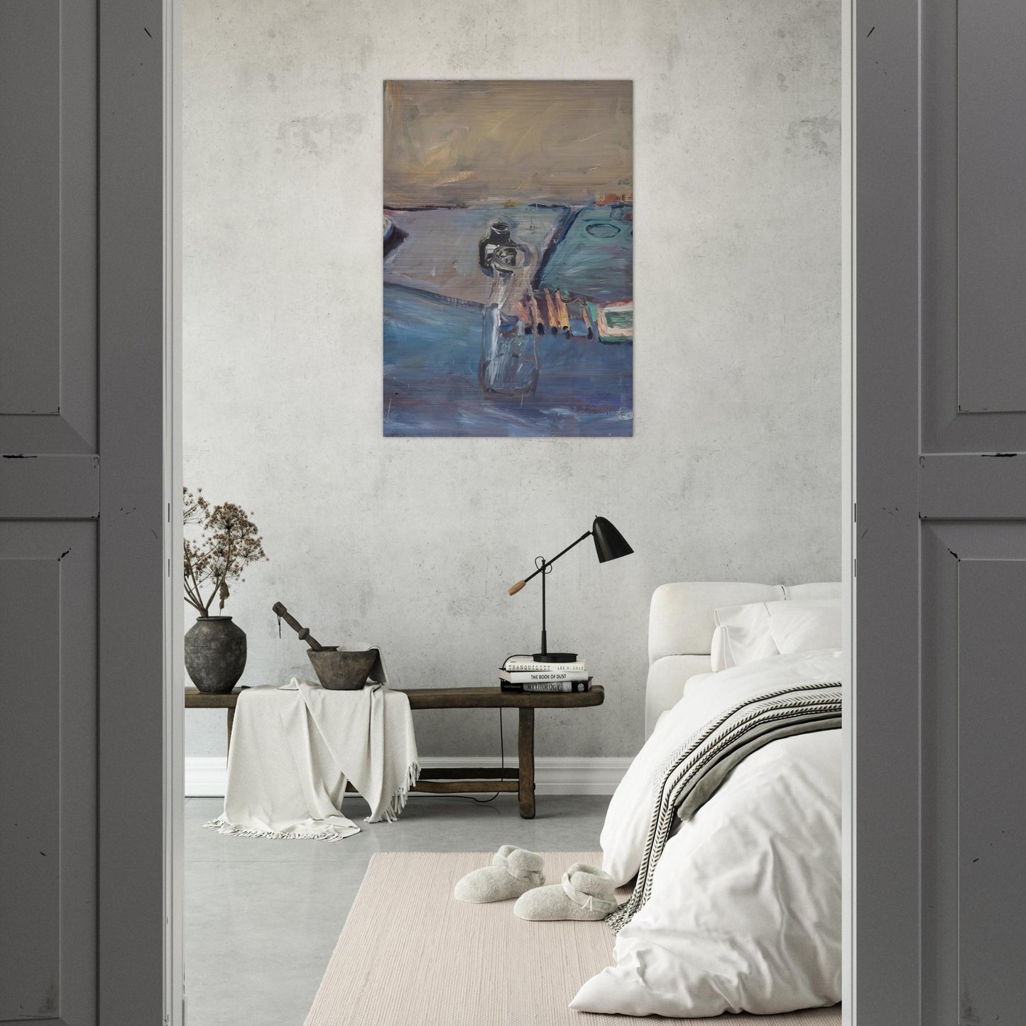 Bottles - Richard Diebenkorn Brushed Aluminum Print - 70x100 cm / 28x40 inches | Richard Diebenkorn Aluminum Print | Richard Diebenkorn Prints