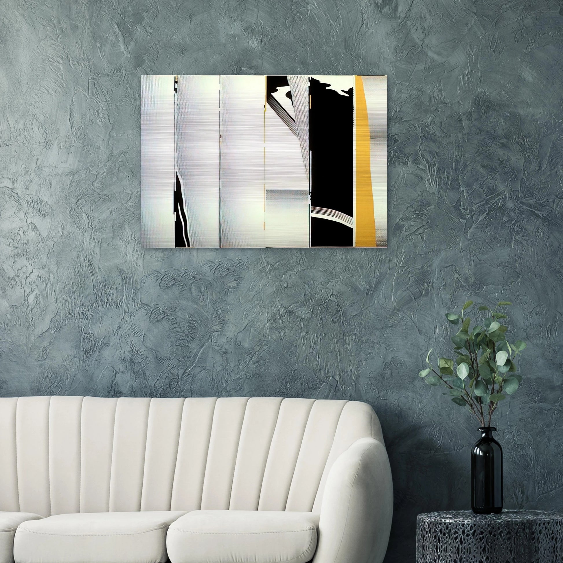 MIRROR SIX PANELS 1 1970 - Roy Lichtenstein Brushed Aluminum Print - 70x100 cm / 28x40 inches | Roy Lichtenstein Aluminum Print | Roy Lichtenstein Prints