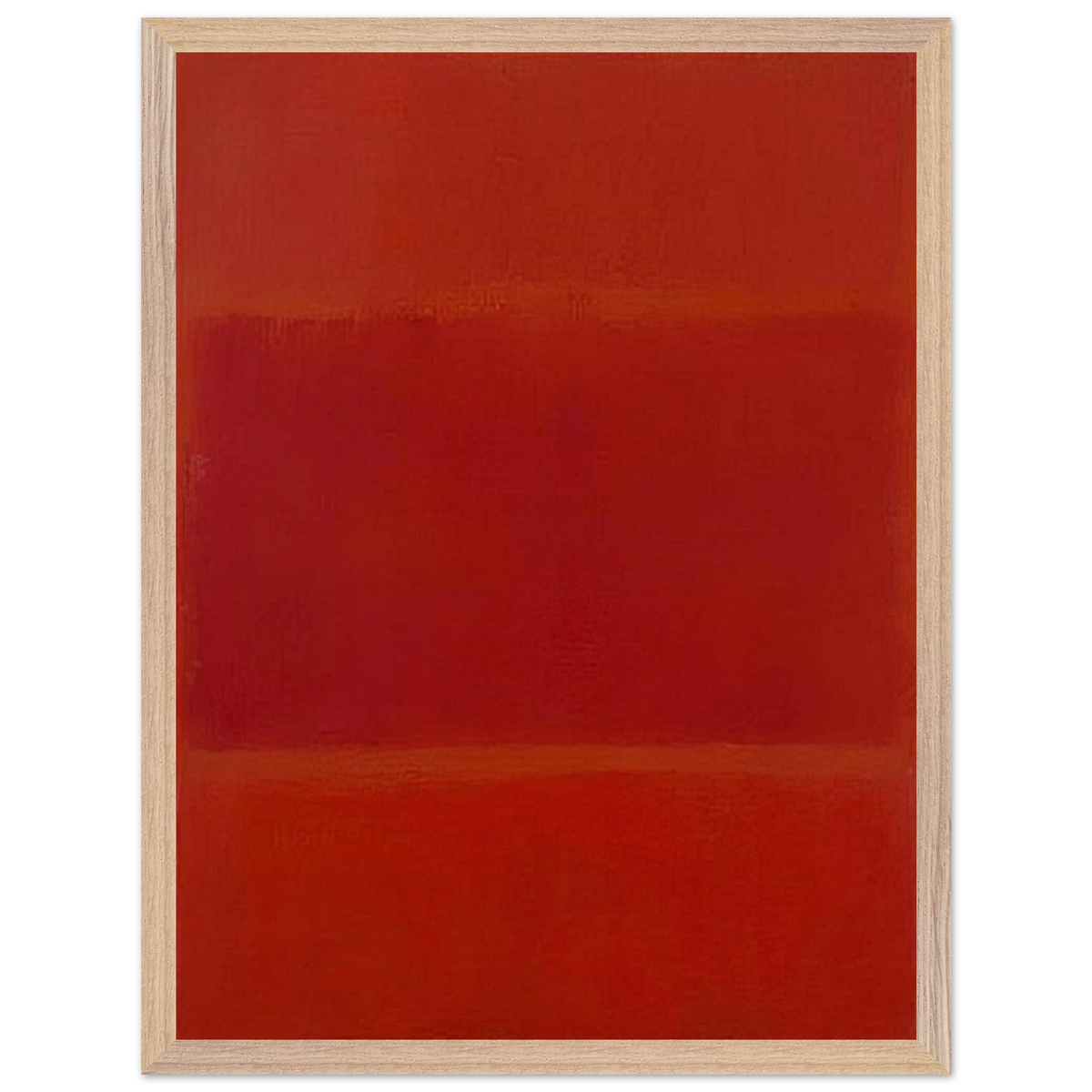 Mark Rothko - Red and Orange - 1955 Wall Art - 30x40 cm / 12x16 inches - Premium Wooden Framed Poster With Fine Art Paper-canvas - Wood frame