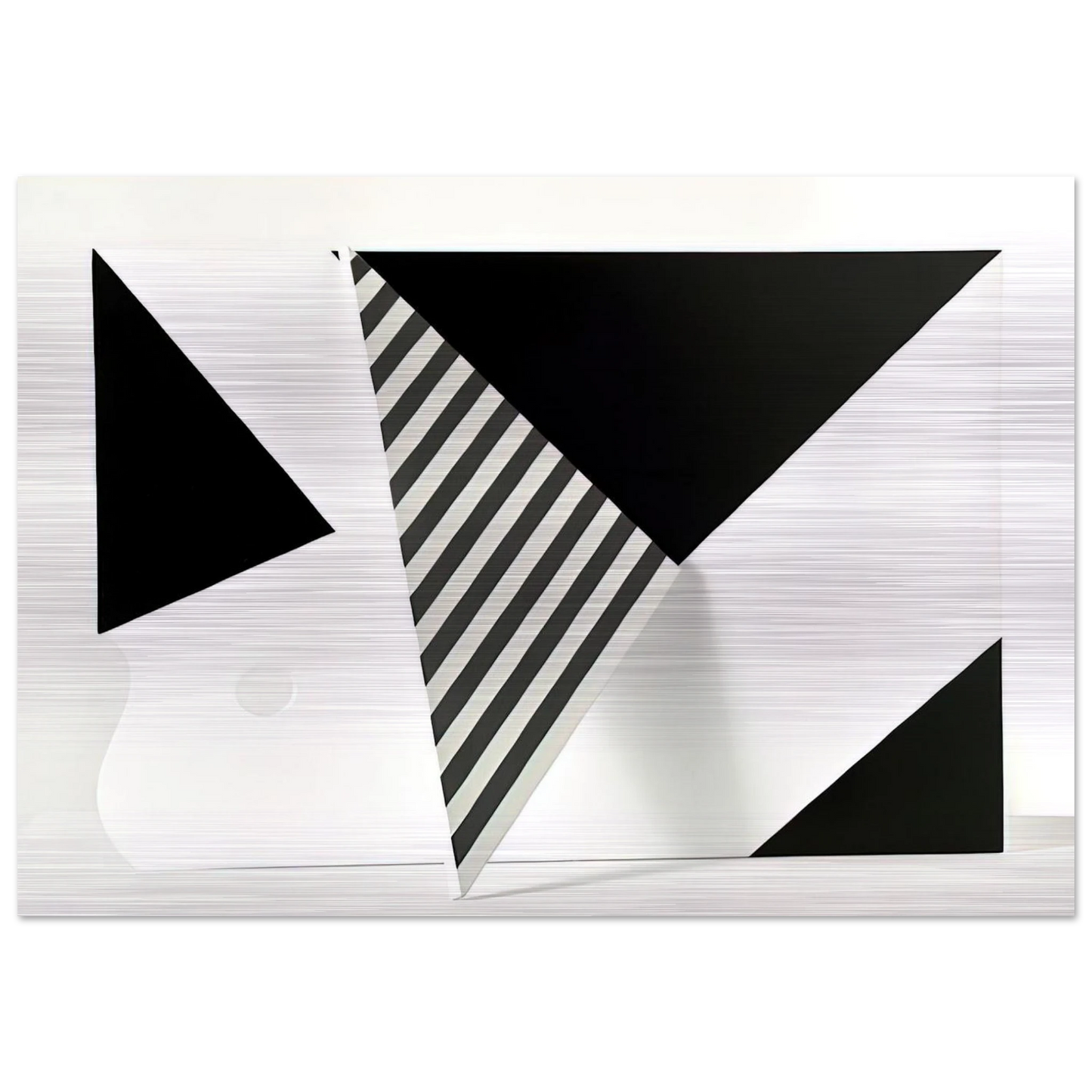 Untitled - 2009 - Omar Rayo Brushed Aluminum Print - 70x100 cm / 28x40 inches | Omar Rayo Aluminum Print | Omar Rayo Prints