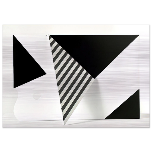 Untitled - 2009 - Omar Rayo Brushed Aluminum Print - 70x100 cm / 28x40 inches | Omar Rayo Aluminum Print | Omar Rayo Prints