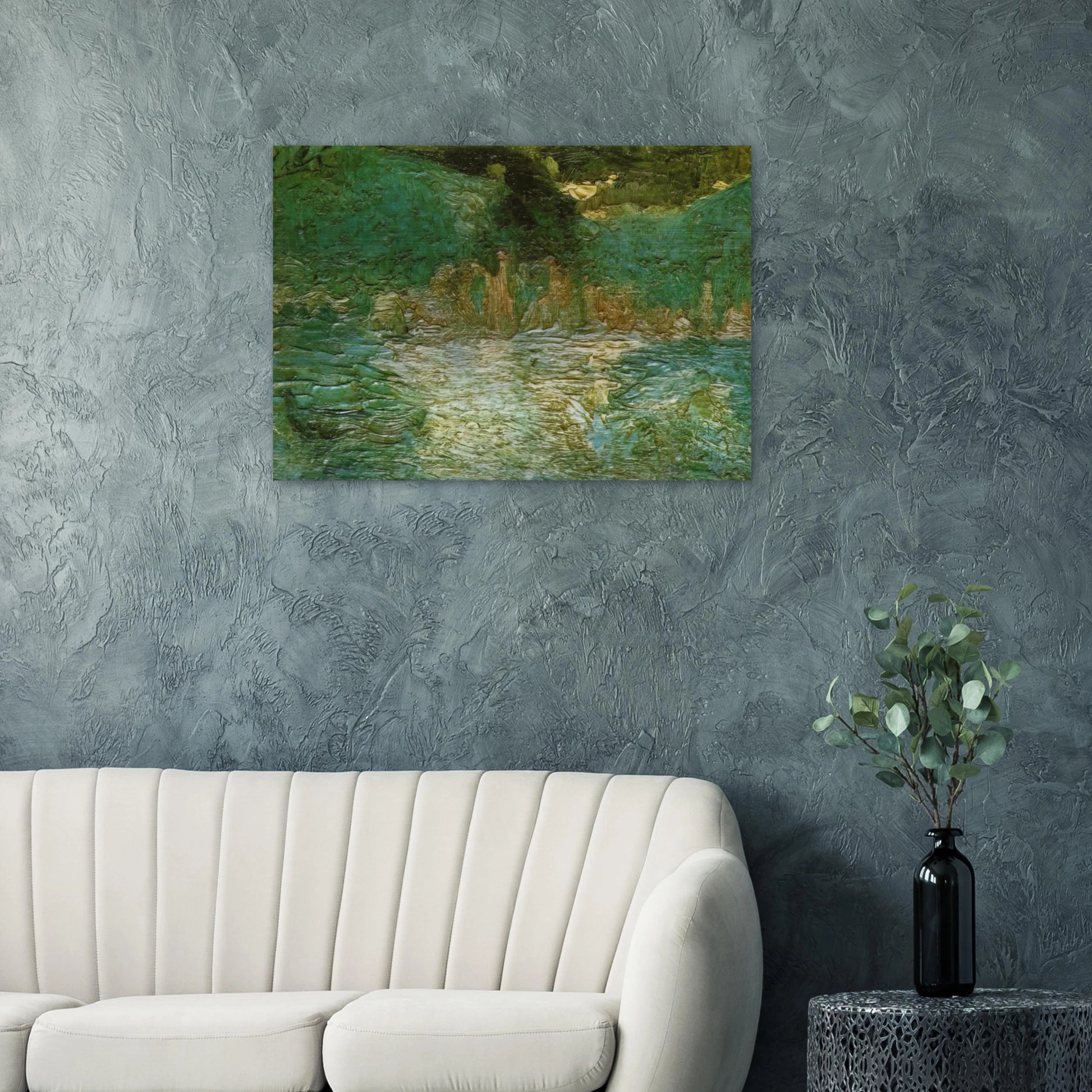 SEA VIEW 1919 - Salvador Dali Brushed Aluminum Print - 70x100 cm / 28x40 inches | Salvador Dali Aluminum Print | Salvador Dali Prints