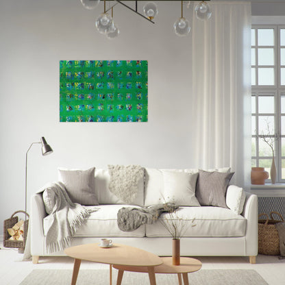 La Primavera - Sam Francis Brushed Aluminum Print - 70x100 cm / 28x40 inches | Sam Francis Aluminum Print | Sam Francis Prints