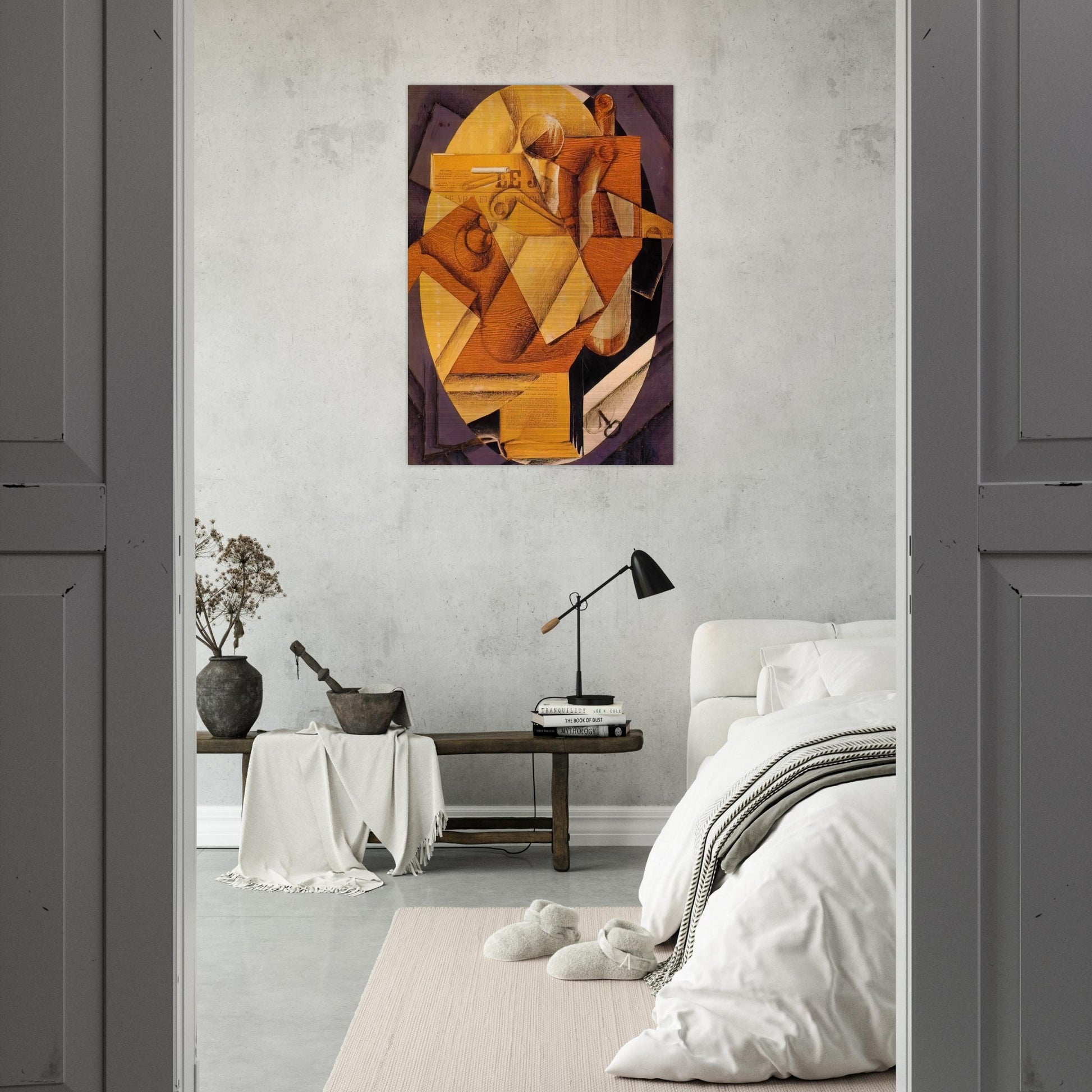 THE TABLE 1914 - Juan Gris Brushed Aluminum Print - 70x100 cm / 28x40 inches | Juan Gris Aluminum Print | Juan Gris Prints