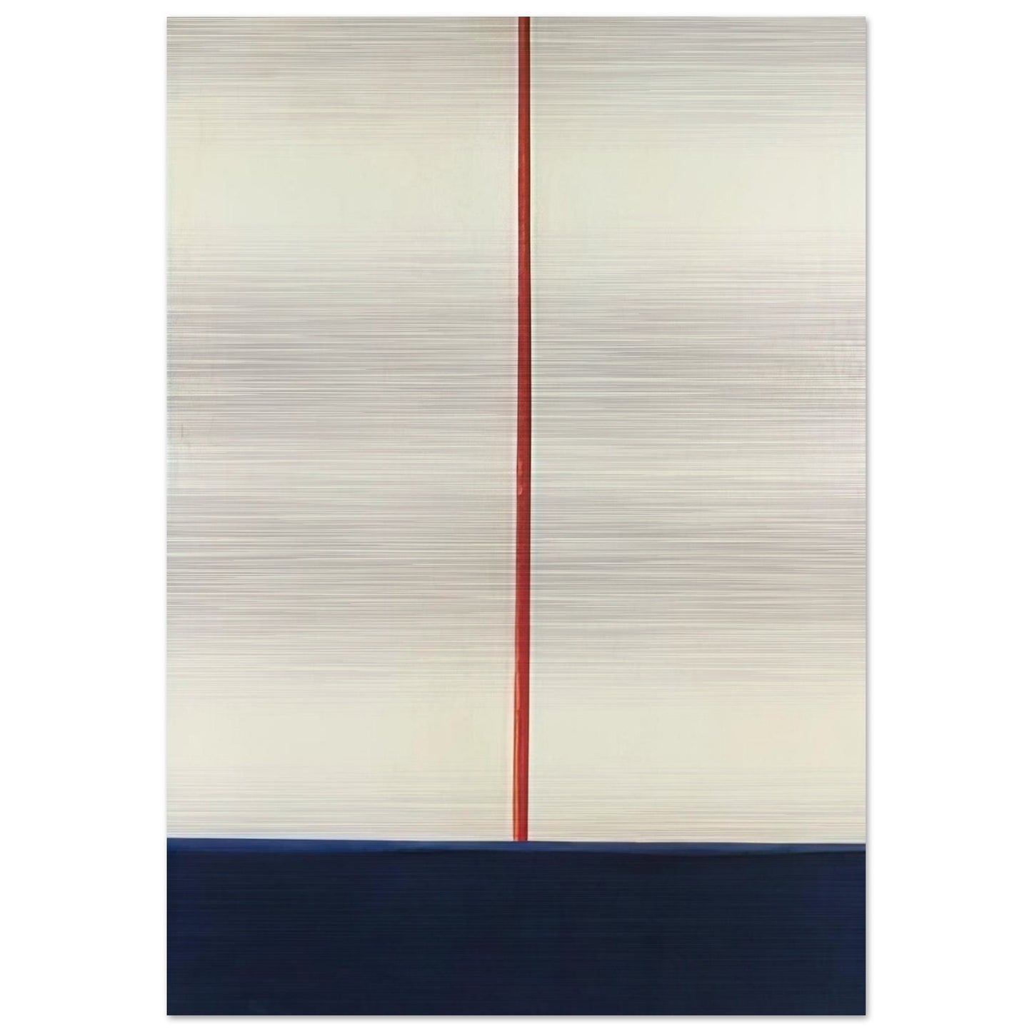 Komposition Blau-Rot auf Weiss - 1965 - Blinky Palermo Brushed Aluminum Print - 70x100 cm / 28x40 inches | Blinky Palermo Aluminum Print | Blinky Palermo Prints