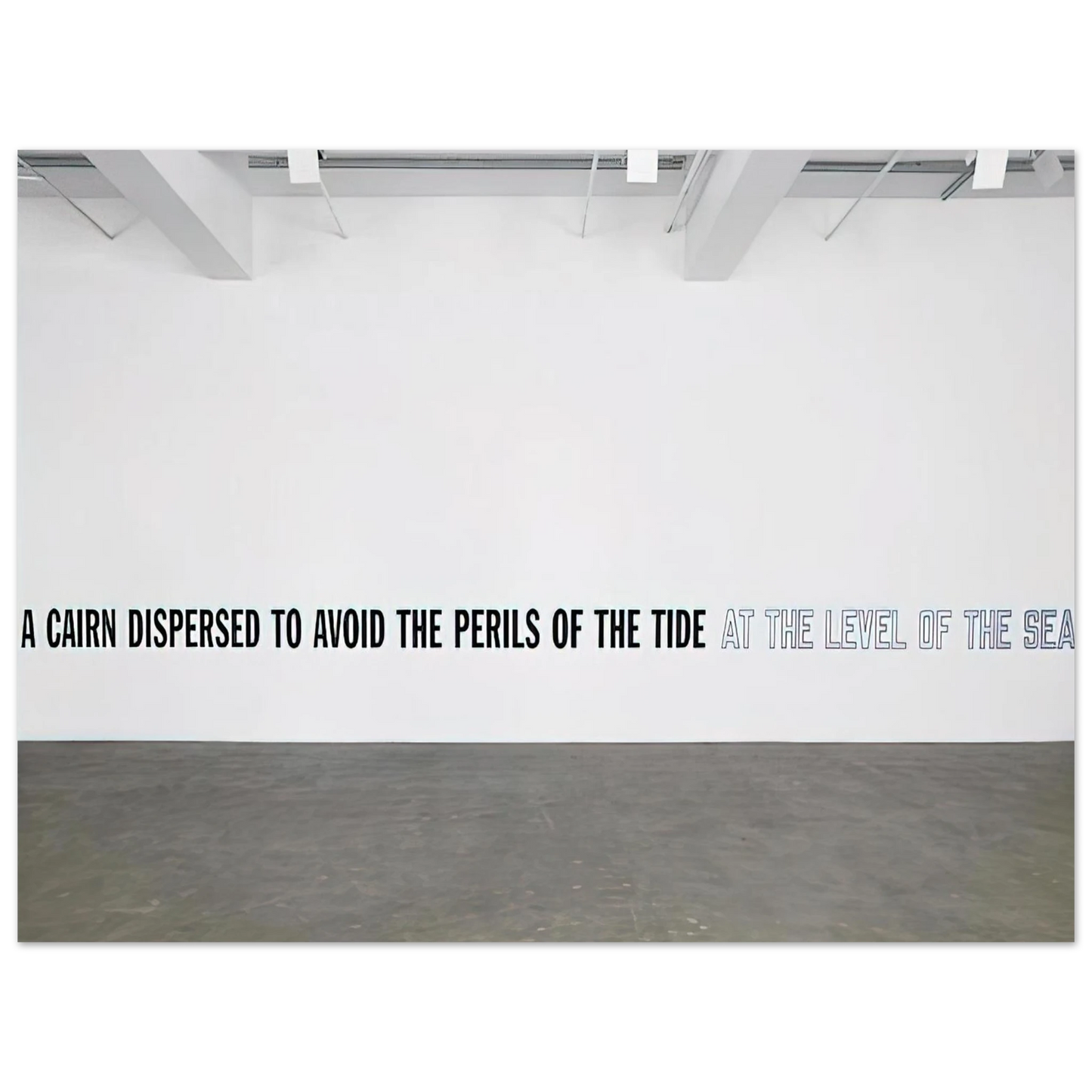 Lawrence Weiner - A Cairn Dispersed... - 2008  75x100 cm / 30x40inches Fine Art Poster