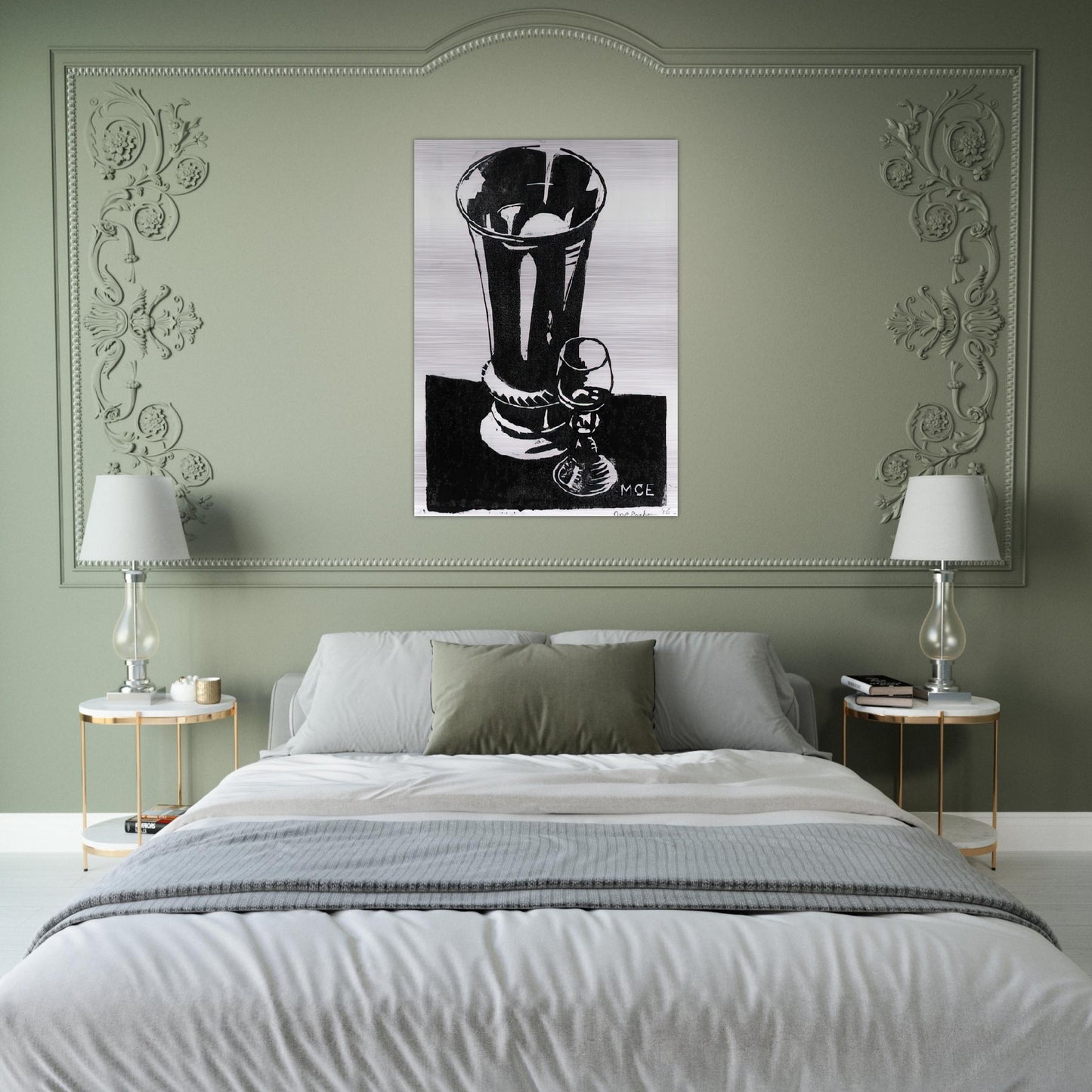 STILL LIFE 1917 - MC Escher Brushed Aluminum Print - 70x100 cm / 28x40 inches | MC Escher Aluminum Print | MC Escher Prints