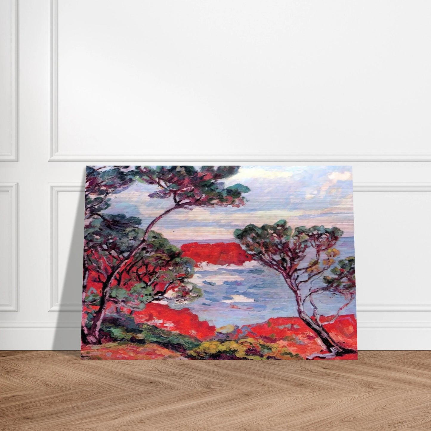 Les rochers rouges - 1894 - Armand Guillaumin Brushed Aluminum Print - 70x100 cm / 28x40 inches | Armand Guillaumin Aluminum Print | Armand Guillaumin Prints