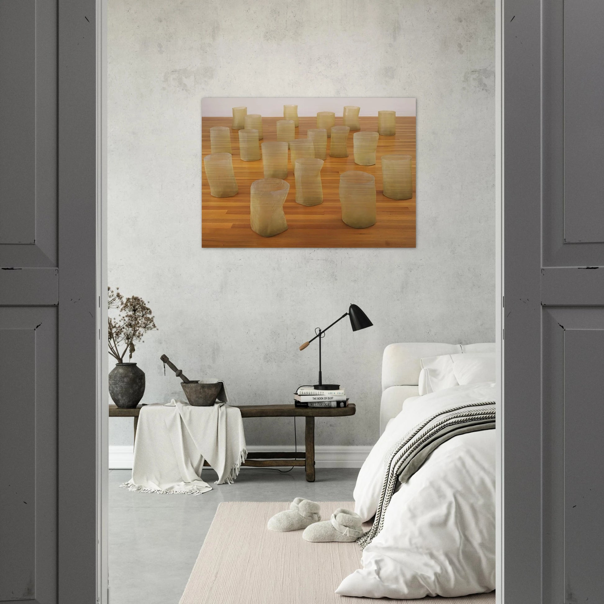 REPETITION NINETEEN III 1968 - Eva Hesse Brushed Aluminum Print - 70x100 cm / 28x40 inches | Eva Hesse Aluminum Print | Eva Hesse Prints