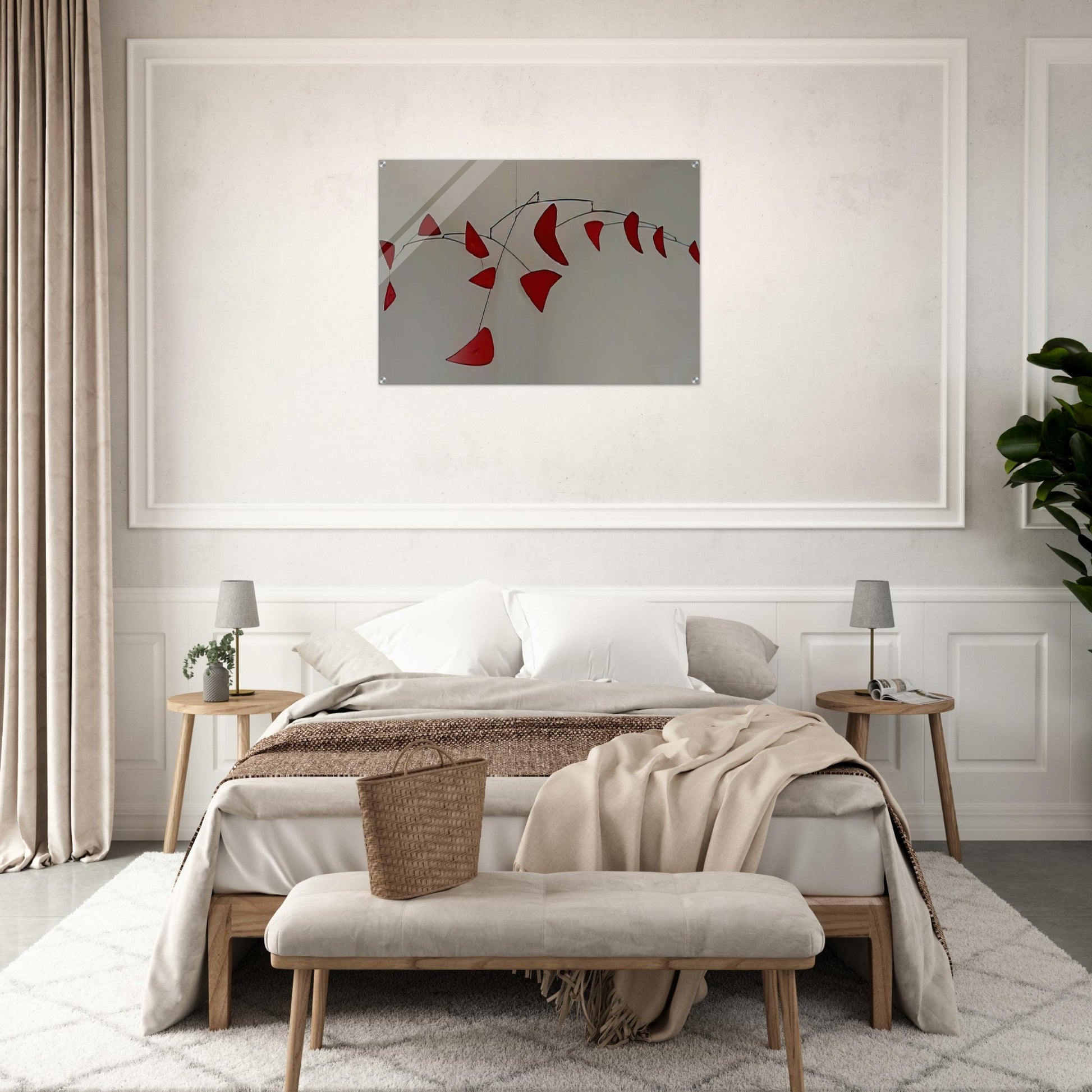 RED MOBILE 1956 - Alexander Calder Acrylic Print - 70x100 cm / 28x40″ inches