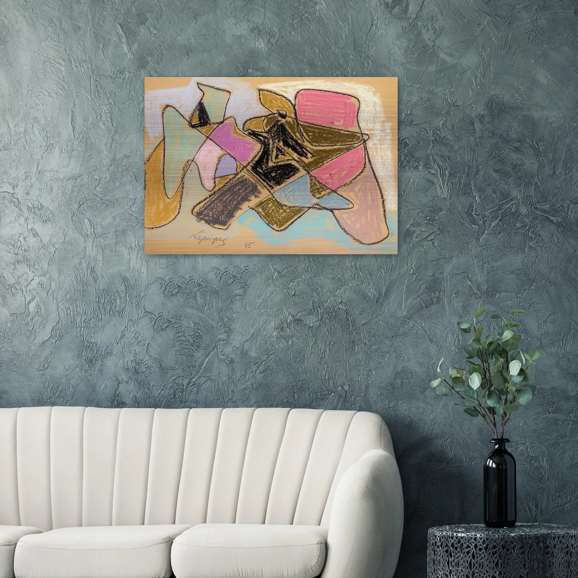 Untitled - 1945 - Charles Lapicque Brushed Aluminum Print - 70x100 cm / 28x40 inches | Charles Lapicque Aluminum Print | Charles Lapicque Prints