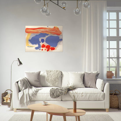 Summerscene, Provincetown - 1961 - Helen Frankenthaler Brushed Aluminum Print - 70x100 cm / 28x40 inches | Helen Frankenthaler Aluminum Print | Helen Frankenthaler Prints
