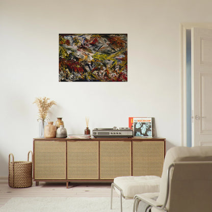 Le tumulte à la machoire crispee - Marcel Barbeau Brushed Aluminum Print - 70x100 cm / 28x40 inches | Marcel Barbeau Aluminum Print | Marcel Barbeau Prints