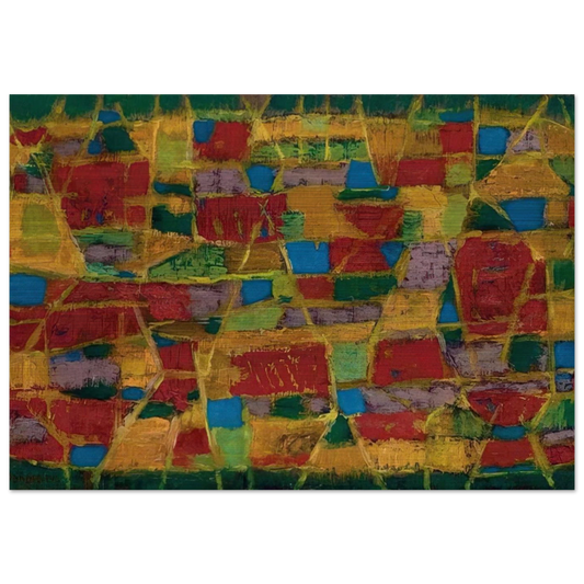 Champs de blé - 1949 - Alfred Manessier Brushed Aluminum Print - 70x100 cm / 28x40 inches | Alfred Manessier Aluminum Print | Alfred Manessier Prints