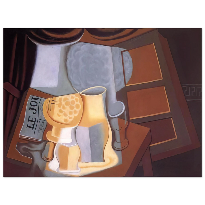 Juan Gris - THE TABLE IN FRONT OF THE WINDOW 1921  75x100 cm / 30x40inches Fine Art Poster