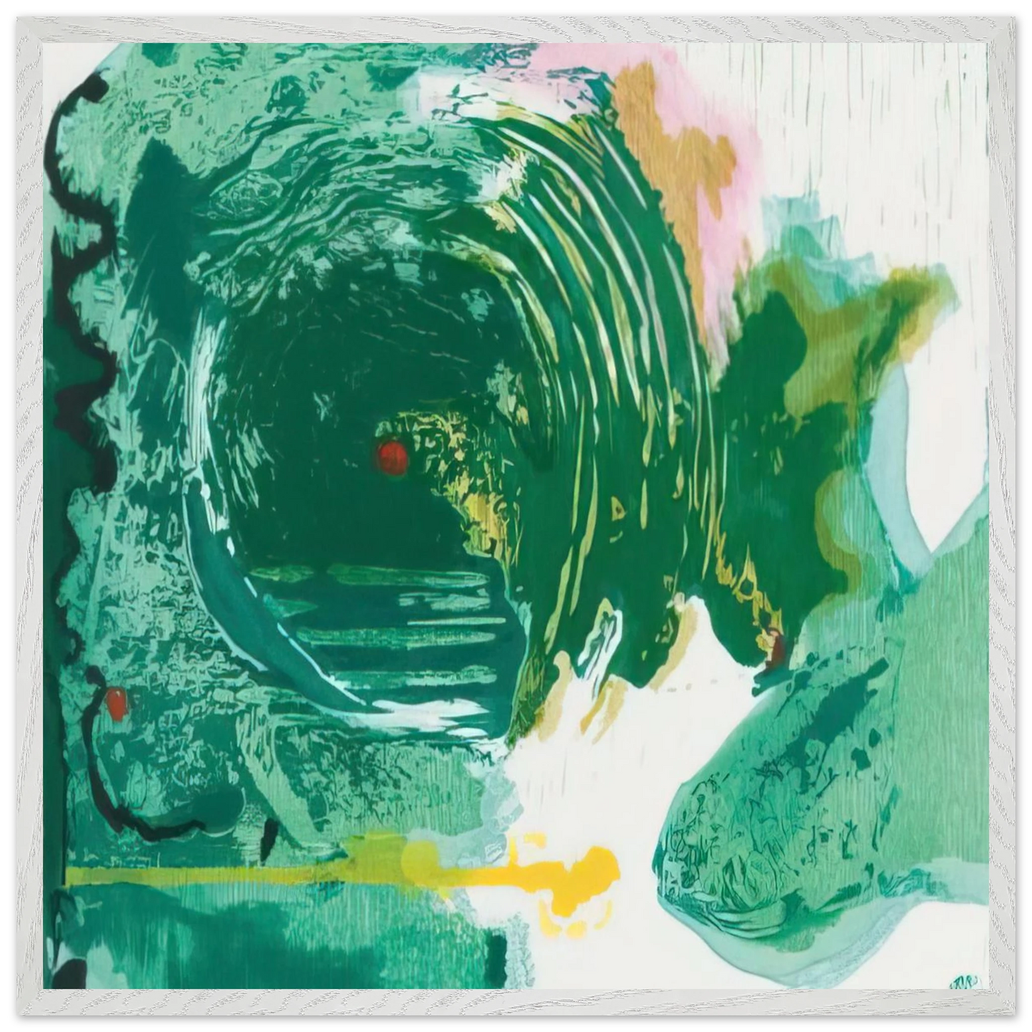 Helen Frankenthaler - Radius - 1993 Wall art - A3 (29.7 x 42  cm) - Premium Wooden Framed Poster With Fine Art Paper-canvas - Black frame