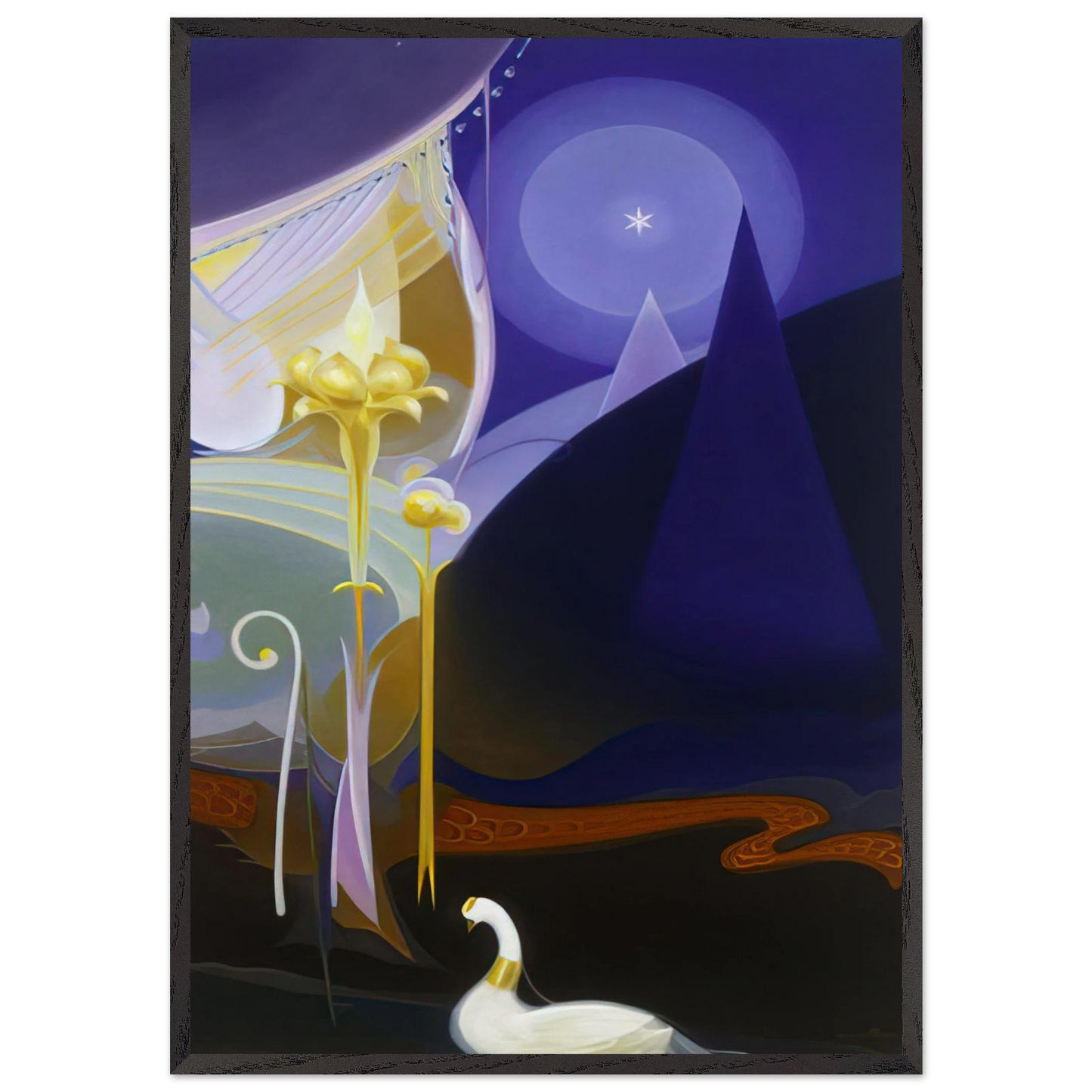 Untitled - 1931 - Agnes Lawrence Pelton 70x100 cm / 28x40 inches Framed Art Print – Black Wooden Frame