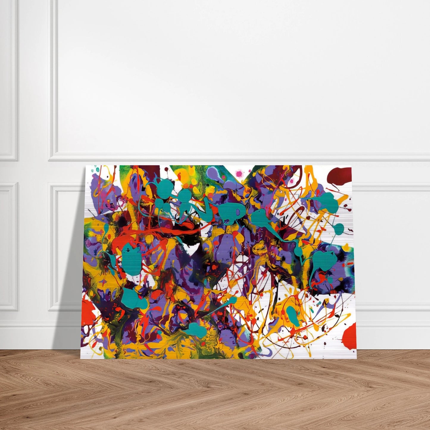 Untitled  SFP94-35  SFF 1711  - Sam Francis Brushed Aluminum Print - 70x100 cm / 28x40 inches | Sam Francis Aluminum Print | Sam Francis Prints