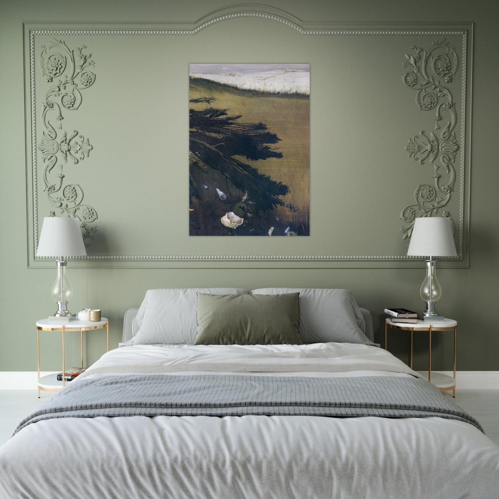 NOT DETECTED 47 - Andrew Wyeth Brushed Aluminum Print - 70x100 cm / 28x40 inches | Andrew Wyeth Aluminum Print | Andrew Wyeth Prints