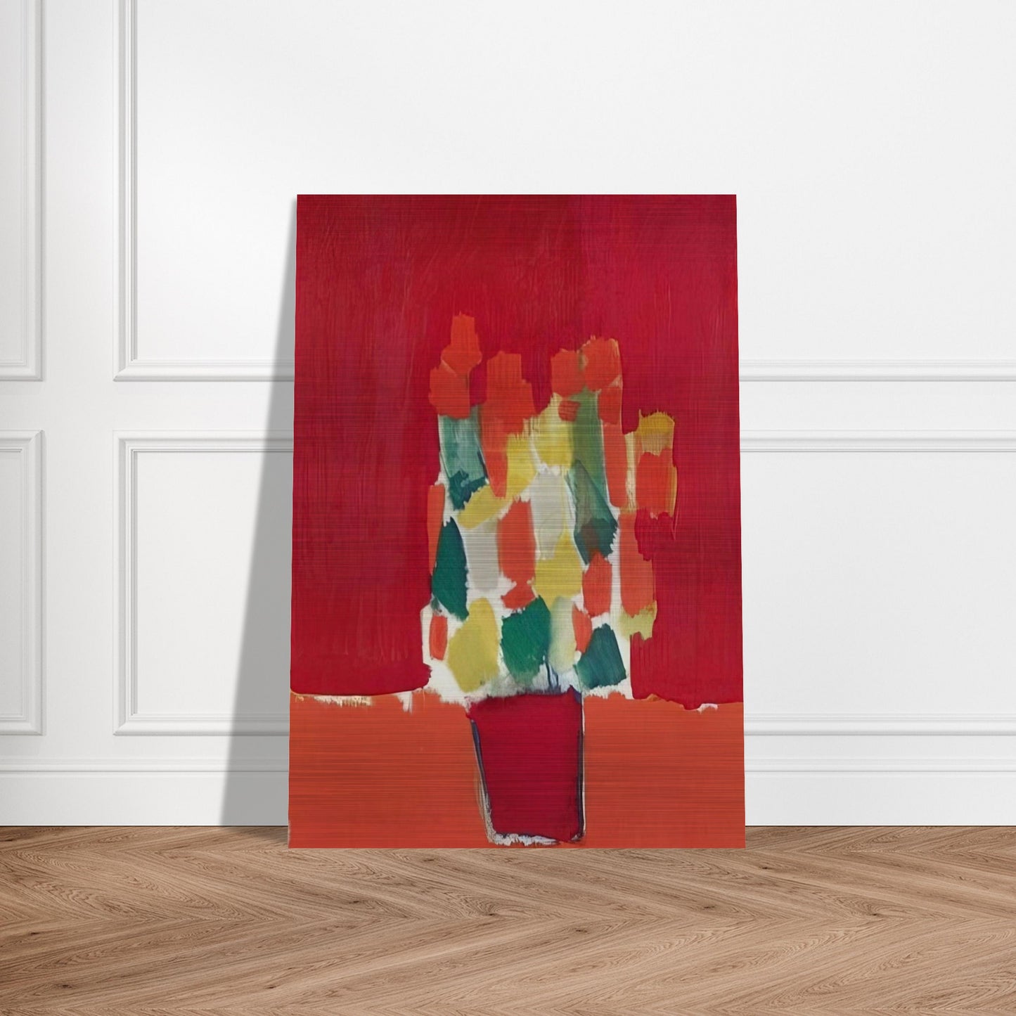 Fleurs rouges - 1952 - Nicolas de Stael Brushed Aluminum Print - 70x100 cm / 28x40 inches | Nicolas de Stael Aluminum Print | Nicolas de Stael Prints