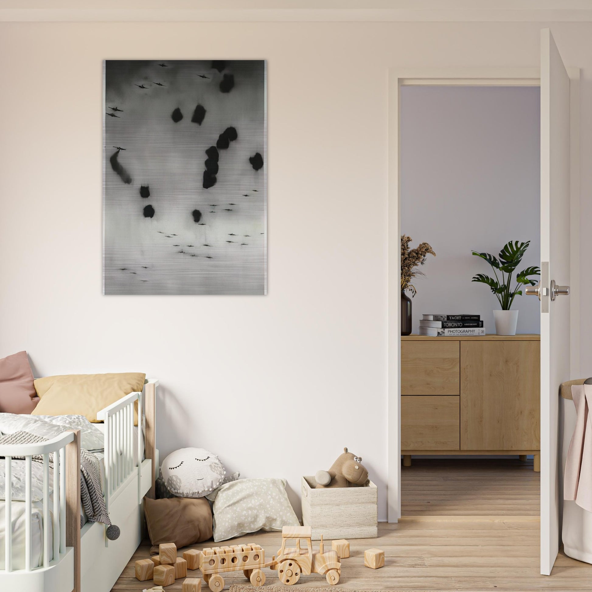 FLIEGER 1964 - Gerhard Richter Brushed Aluminum Print - 70x100 cm / 28x40 inches | Gerhard Richter Aluminum Print | Gerhard Richter Prints