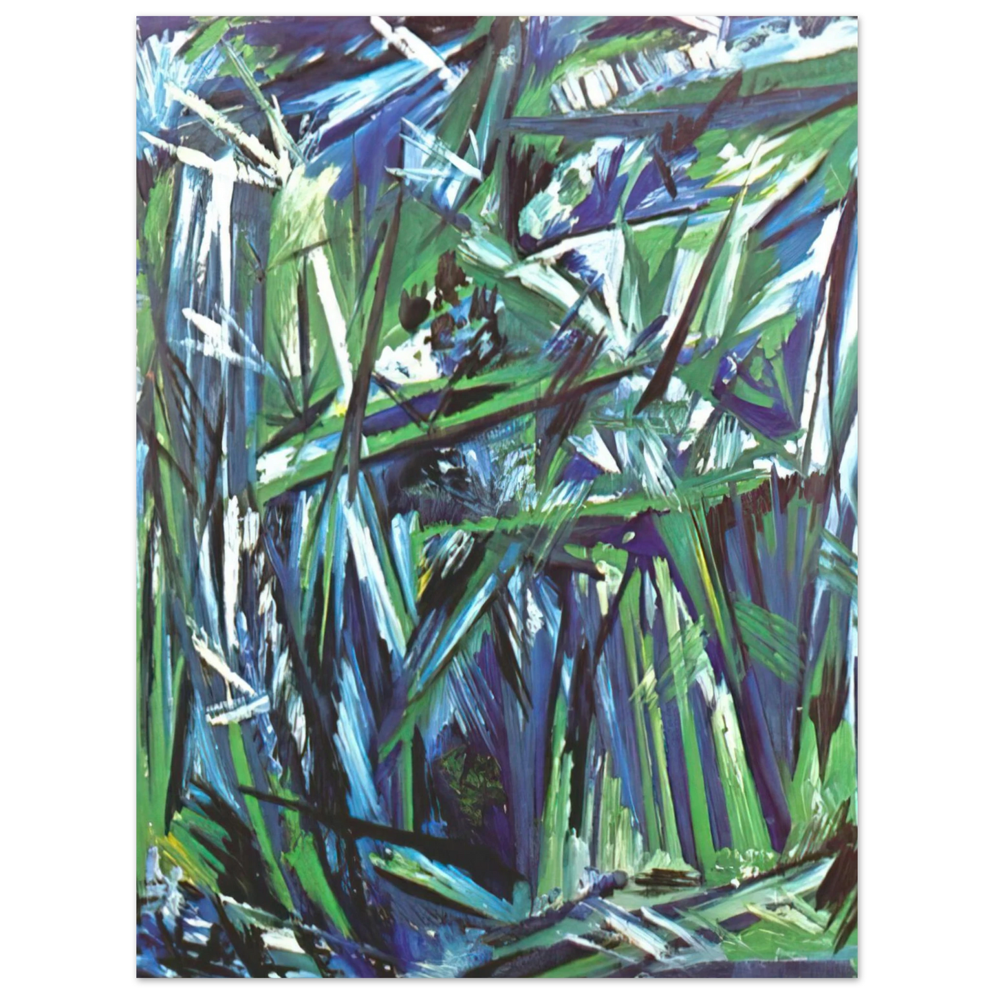 Natalia Goncharova - Green Forest - 1911  75x100 cm / 30x40inches Fine Art Poster