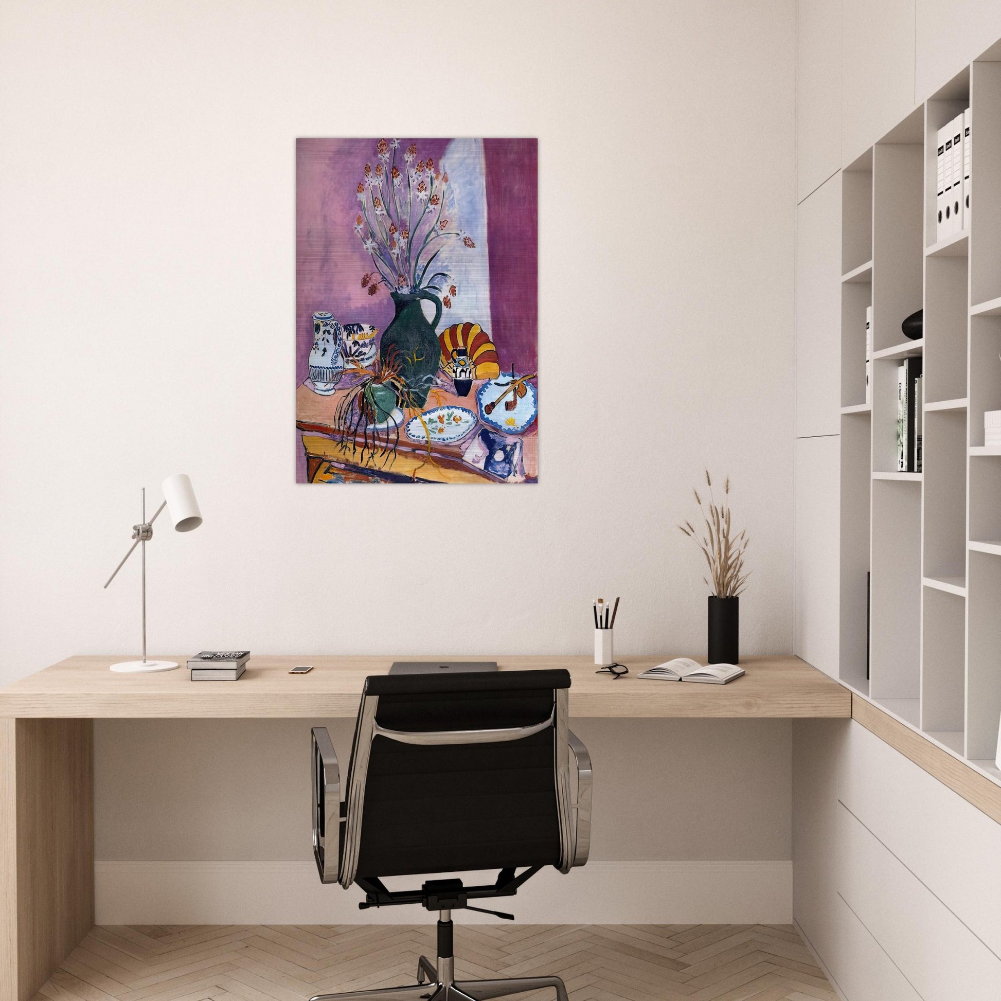 STILL LIFE WITH FLOWERS - Henri Matisse Brushed Aluminum Print - 70x100 cm / 28x40 inches | Henri Matisse Aluminum Print | Henri Matisse Prints