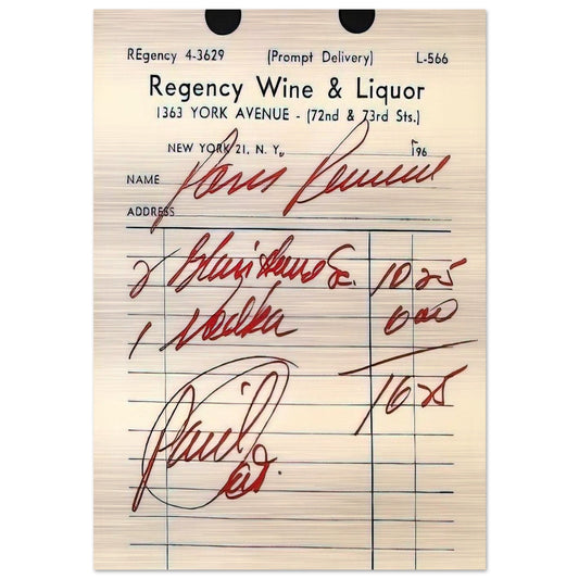 Paris Review Poster - Andy Warhol Brushed Aluminum Print - 70x100 cm / 28x40 inches | Andy Warhol Aluminum Print | Andy Warhol Prints