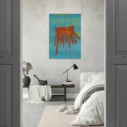 Leaving Paphos Ringed With Waves IV - Cy Twombly Brushed Aluminum Print - 70x100 cm / 28x40 inches | Cy Twombly Aluminum Print | Cy Twombly Prints