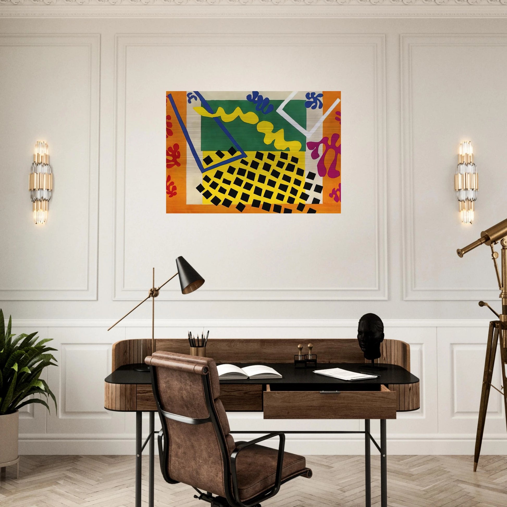 CUT OUTS 3 - Henri Matisse Brushed Aluminum Print - 70x100 cm / 28x40 inches | Henri Matisse Aluminum Print | Henri Matisse Prints