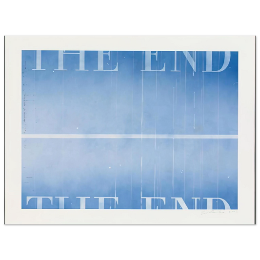 Edward Ruscha - THE END 40 2003  75x100 cm / 30x40inches Fine Art Poster