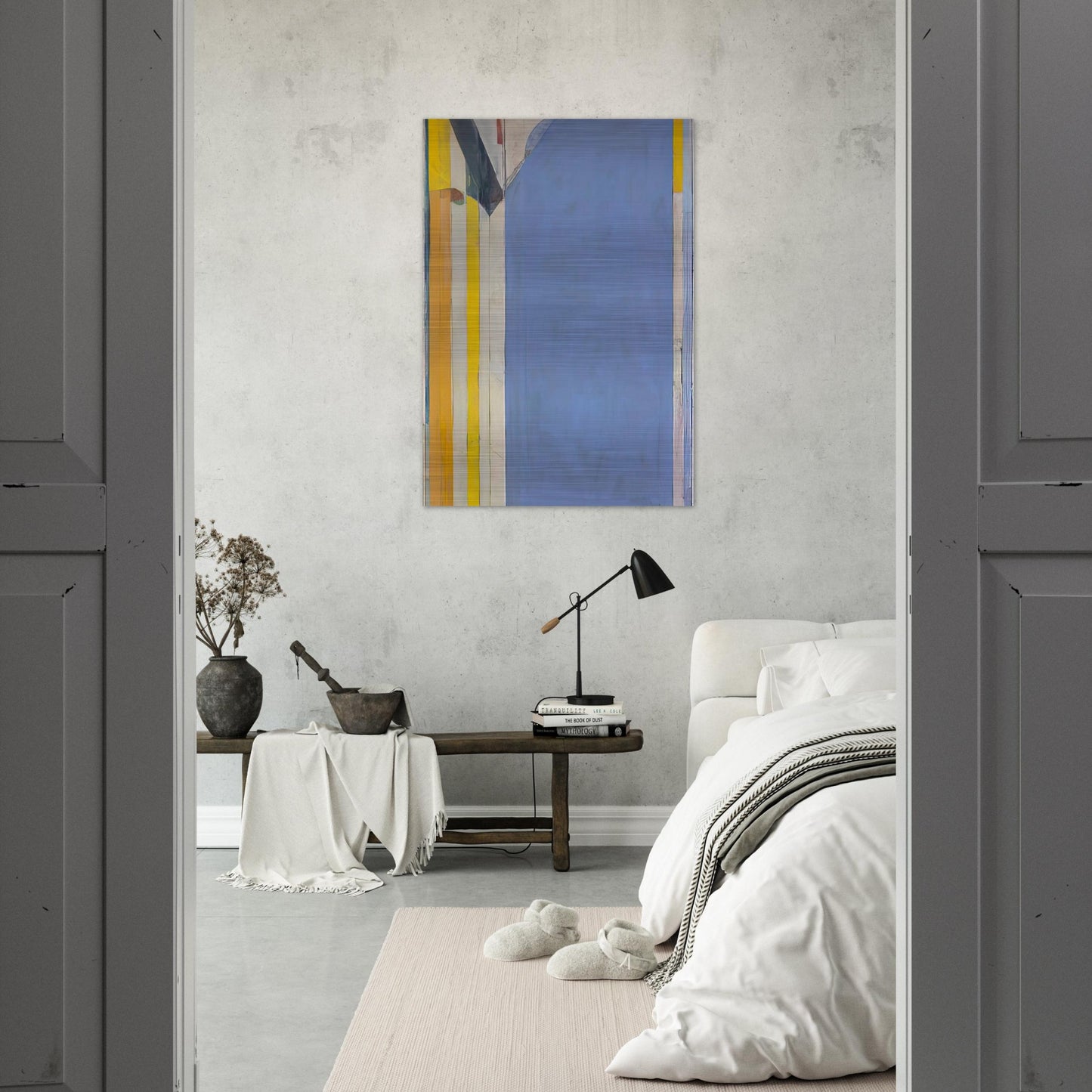 Ocean Park #139 - Richard Diebenkorn Brushed Aluminum Print - 70x100 cm / 28x40 inches | Richard Diebenkorn Aluminum Print | Richard Diebenkorn Prints