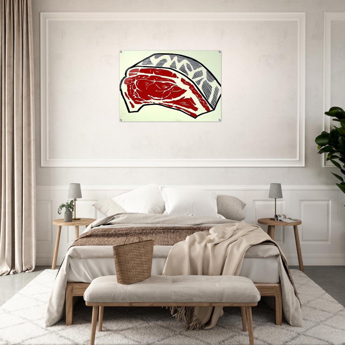 STANDING RIB 1962 - Roy Lichtenstein Acrylic Print - 70x100 cm / 28x40″ inches