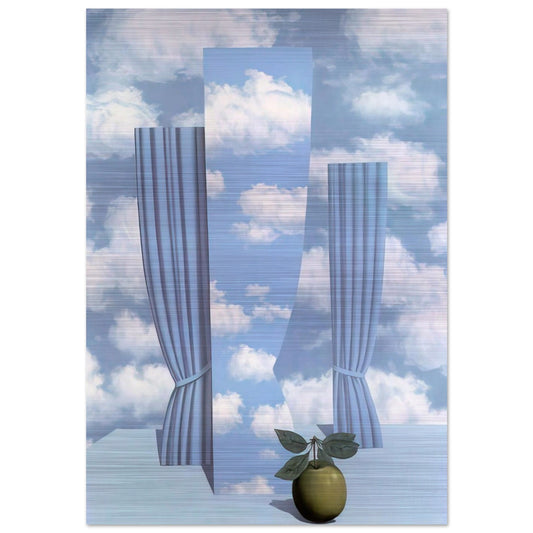 BEAUTIFUL WORLD 1962 - Rene Magritte Brushed Aluminum Print - 70x100 cm / 28x40 inches | Rene Magritte Aluminum Print | Rene Magritte Prints