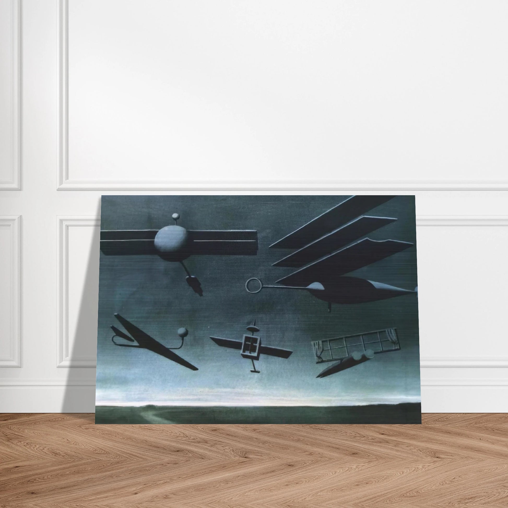 BLACK FLAG 1937 - Rene Magritte Brushed Aluminum Print - 70x100 cm / 28x40 inches | Rene Magritte Aluminum Print | Rene Magritte Prints