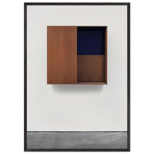 Untitled JUDDO0516 - 1987 - Donald Judd 70x100 cm / 28x40 inches Framed Art Print – Black Wooden Frame