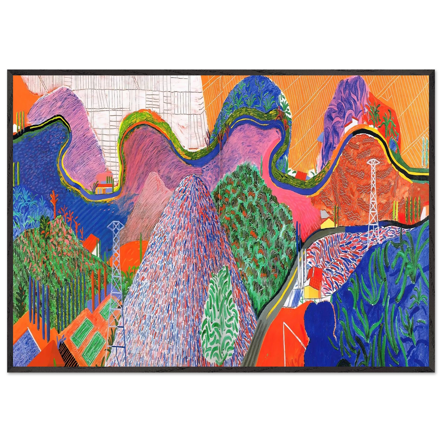 David Hockney - David Hockney Wall art - 21x29.7 cm / 8x12" - Fine Art Poster-canvas - -