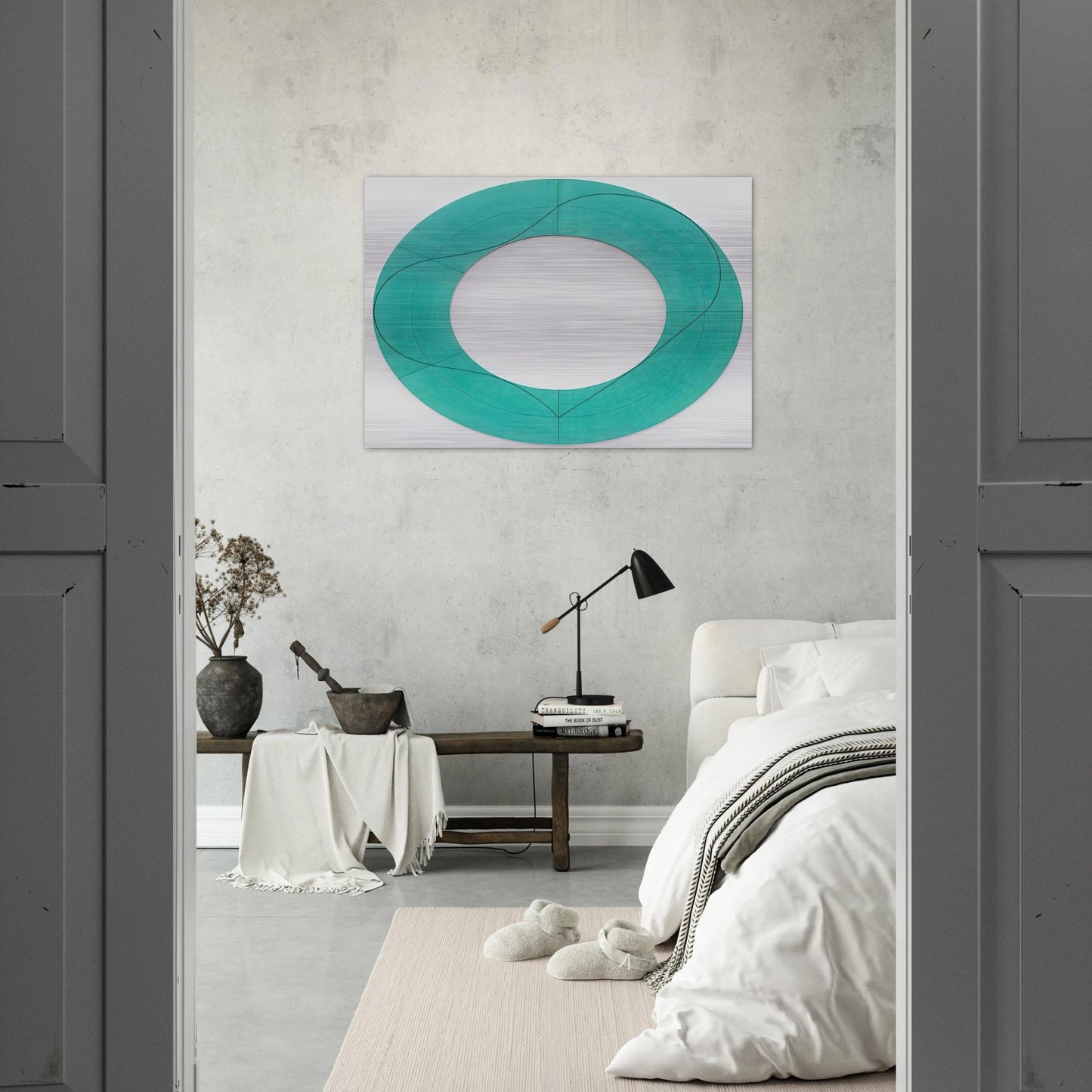 RING IMAGE C 2008 - Robert Mangold Brushed Aluminum Print - 70x100 cm / 28x40 inches | Robert Mangold Aluminum Print | Robert Mangold Prints