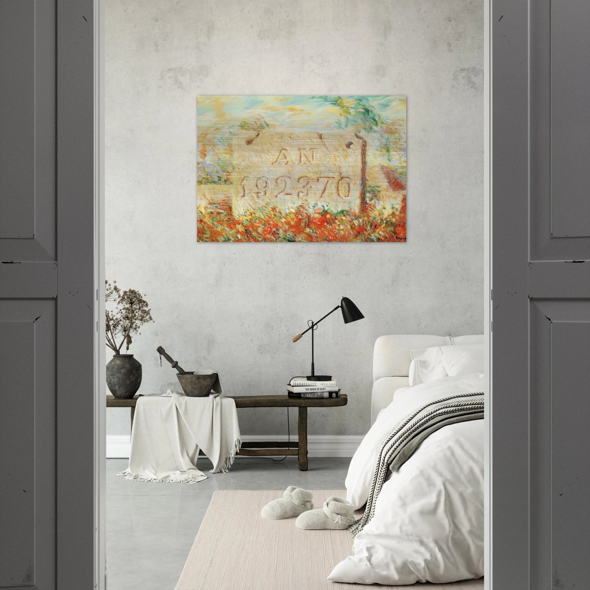THE SMILE 1943 - Rene Magritte Brushed Aluminum Print - 70x100 cm / 28x40 inches | Rene Magritte Aluminum Print | Rene Magritte Prints