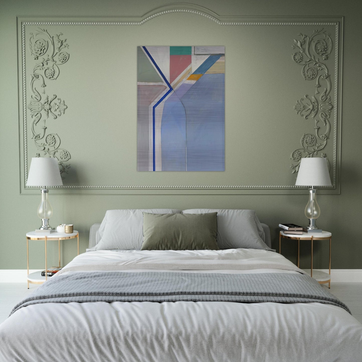 Ocean Park #24 - Richard Diebenkorn Brushed Aluminum Print - 70x100 cm / 28x40 inches | Richard Diebenkorn Aluminum Print | Richard Diebenkorn Prints