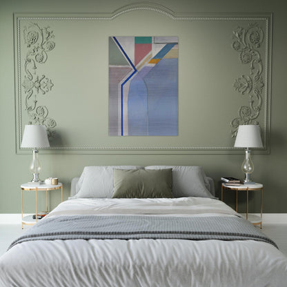 Ocean Park #24 - Richard Diebenkorn Brushed Aluminum Print - 70x100 cm / 28x40 inches | Richard Diebenkorn Aluminum Print | Richard Diebenkorn Prints